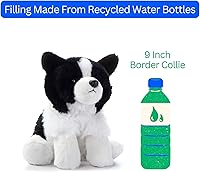 Vista 7 de The Petting Zoo Border Collie - Peluche de perro de 9 pulgadas, regalos para niños