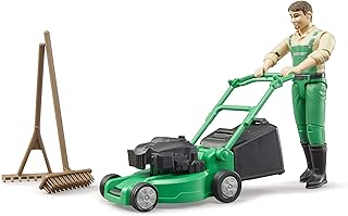 Bruder 62103 bworld Gardener w Lawn Mower and Accessories