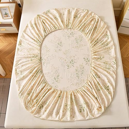 Miniatura 4 de Mengersi Sábana bajera ajustable tamaño Queen, sábana bajera de microfibra suave y ligera con bolsillo profundo (Queen, morado)