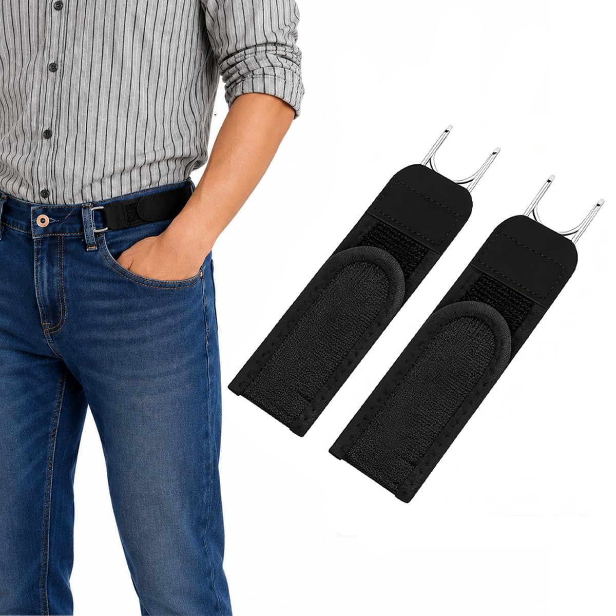 sichumaria Buckle Free Elastic Belt for Men & Women, Adjustable No Buckle Waist Belt-picture-10