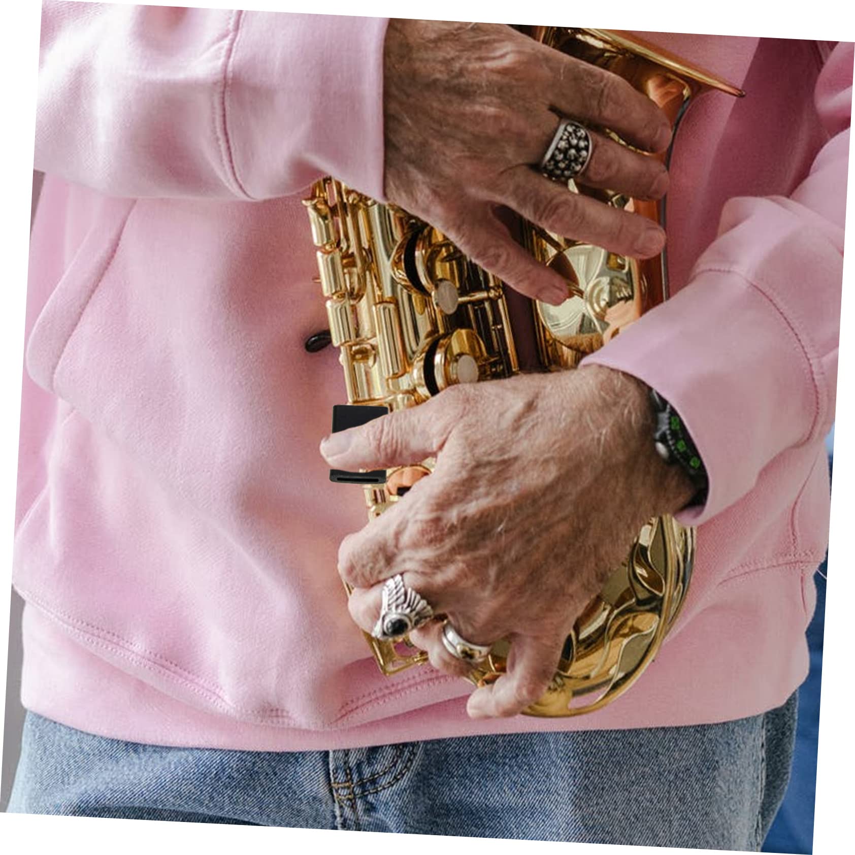 VICASKY 25stücke Saxophon Fingerunterstützung Daumenauflagen Für Besseren Spielkomfort Praktisches Zubehör Für Saxophonisten Stabil Langlebig Und Bequem