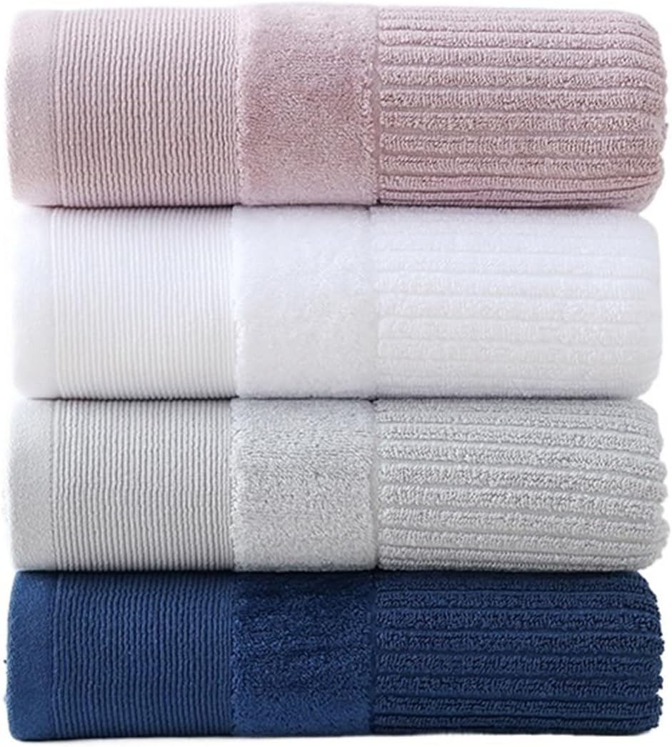 Towels Cotton Bath Towel & Hand Towel Absorbent Soft Lint Free Quick Dry Lightweight Bath Sheet