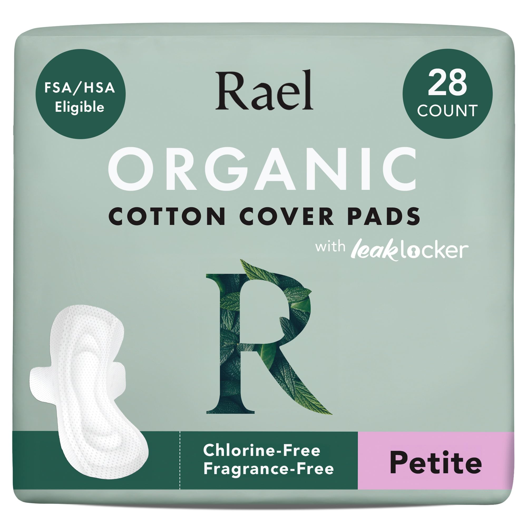 Rael Pads for Women, Organic Cotton Cover