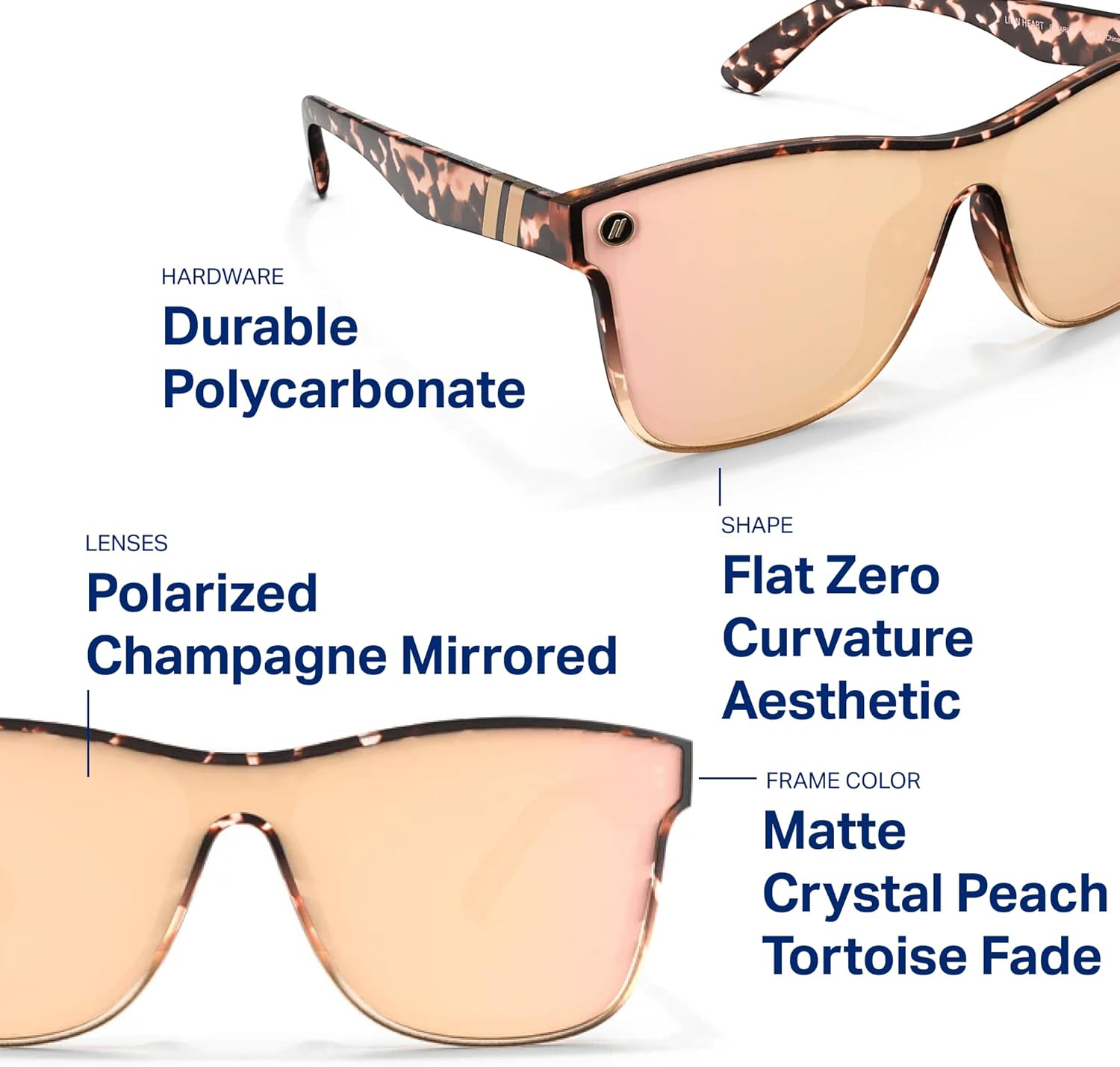 Blenders Eyewear Millenia X2 – Polarized Sunglasses – Flat, Mirrored Lens – 100% UV Protection – For Men & Women