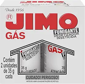 JIMO Gás Fumigante Inseticida Desinsetização de Casas e Ambientes Fechados Eficaz contra Barata Aranha Pulga e Insetos Caseiros Estojo com 2 Tubos 35g
