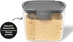 Starfrit PROKEEPER Brown Sugar Container with Terracotta Disk - Graduated Measurements - 2.5LB/1.1KG - Airtight