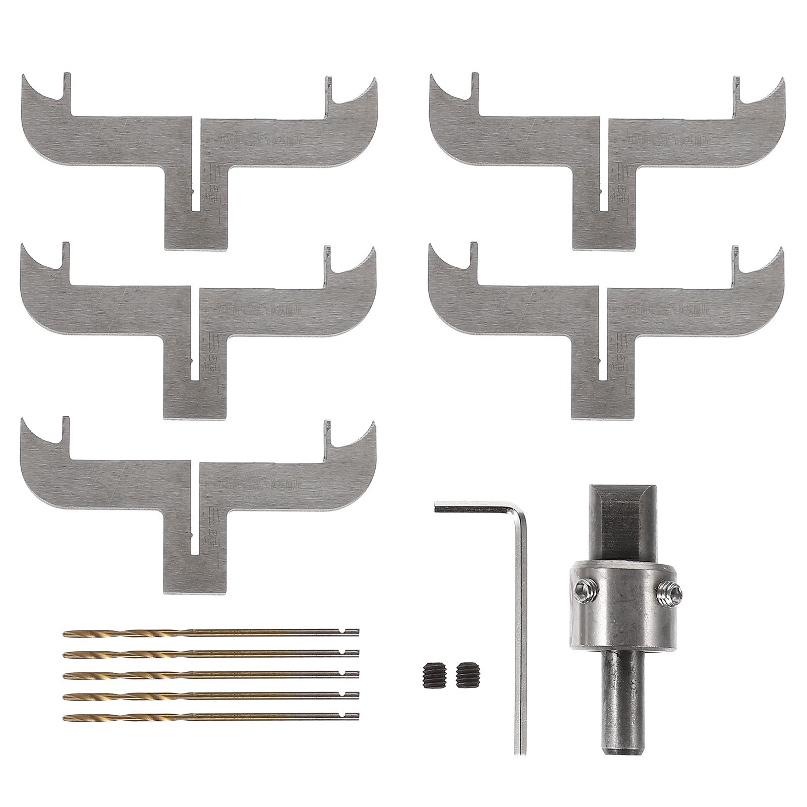 Kit de Fresas para Pulseras de Madera Brocas de Acero Duradero para Fresadora Cnc, Accesorios para Molduras de Carpintería, Herramienta para Hacer Anillos y Círculos de Madera,