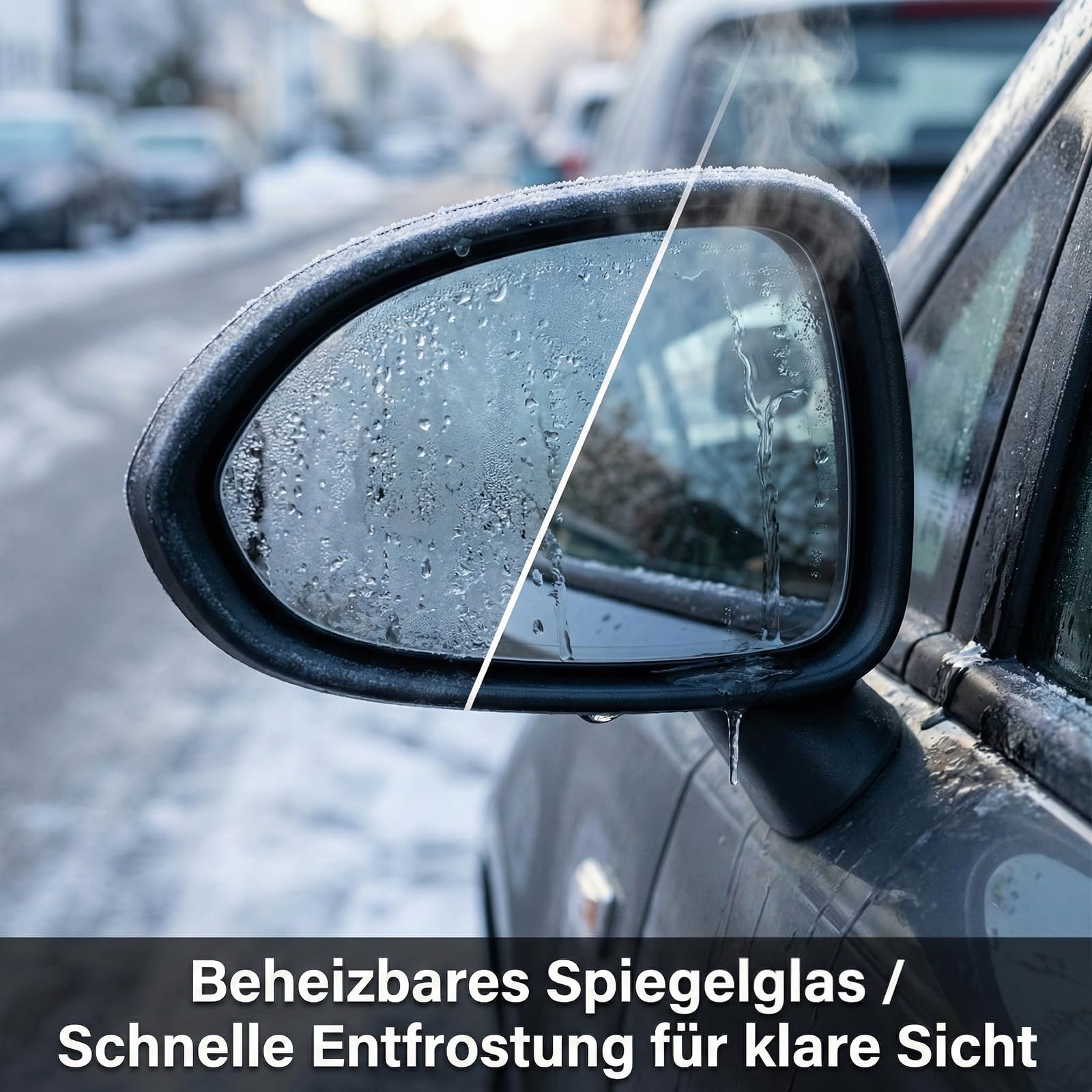 1426558 Szyba lusterka grzana z lewej strony, zamiennik dla Opel Corsa D 2006-2014, zamiennik dla Opel Corsa E 2014-2019