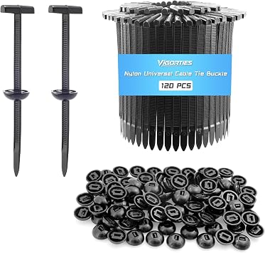 Upgrade Double-Sided Nylon Universal Cable Tie Buckle for Car