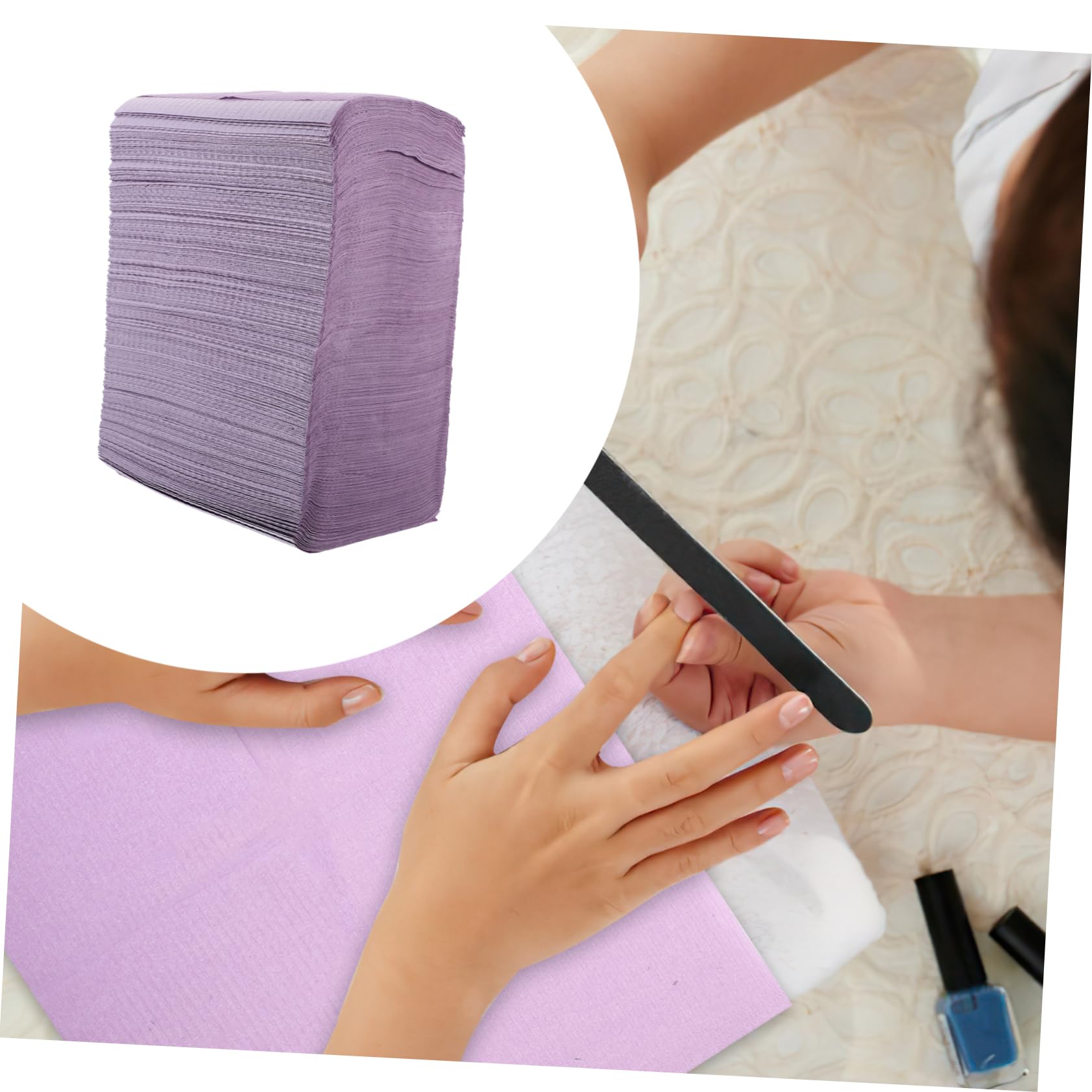 Healifty Tappetino Per Nail Art 125 Fogli Tappetino Per Manicure in Protezione Per Scrivania La Manicure Per Saloni Bellezza e Trattamenti Per Unghie