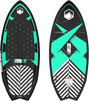 Liquid Force Syncro Wakesurf Board - Black/Blue, 58"