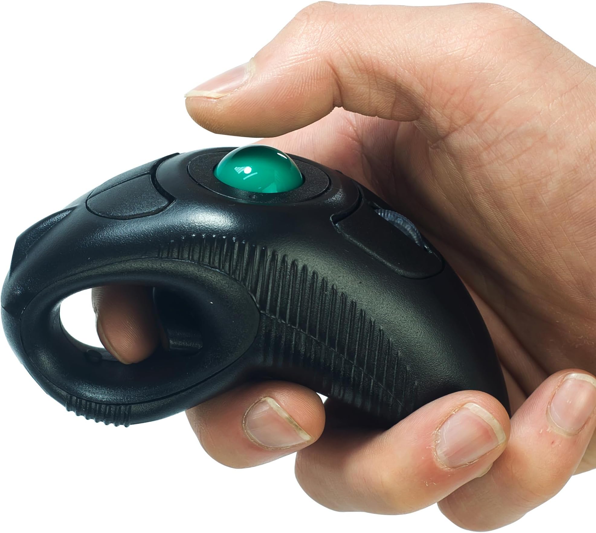 YUMQUA Finger Handheld Mouse, Trackball Mouse Wireless, 2.4GHz USB Wireless Fingertip with Roller Ball Hand Held Air Mice Track Ball Thumb Ring Mice for PC Laptop Mac Computer