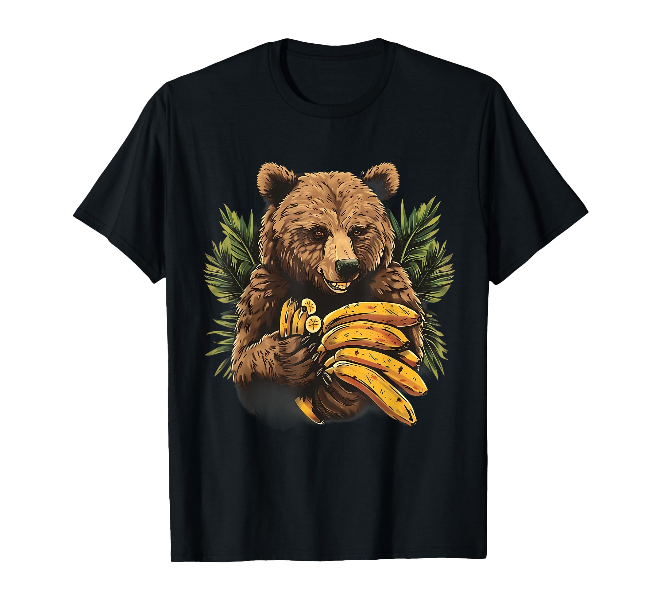 Banana Bear Nature Artwork Banana Lover Bananas Fruit T-Shirt