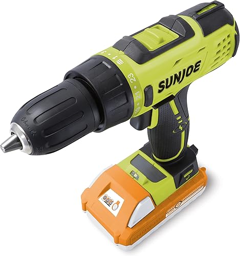 Miniatura 3 de Sun Joe 24V-DDK-LTX 24V IONMAX Kit de taladro inalámbrico de 2 velocidades, con batería de 1.5 Ah y cargador, bandeja de tornillo magnética, nivel