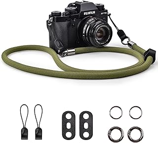 VOVMOEYA Camera Strap,Camera Neck Strap shoulder strap for Fujifilm XS20 XT5 XH2S Nikon Zf Z8 Z30 Canon EOS R6 R7 R8 R10 R50 Sony A6400 A6700 A7C II A7IV Camera Strap Rope - Green