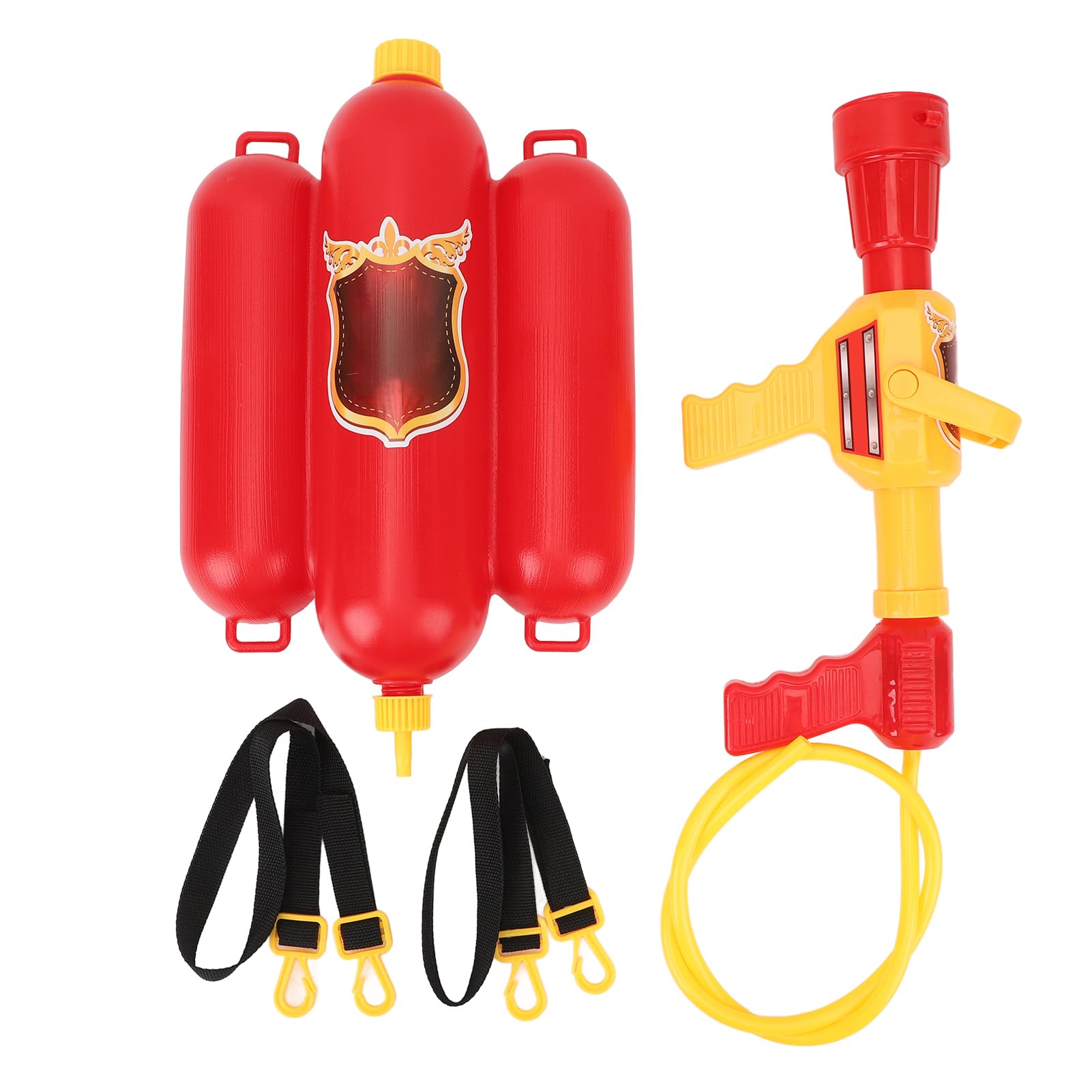 Yctze Jouets de Sac à Dos de Pompier, Jouets Multifonctionnels de Sac à Dos de Pompier de Simulation pour Enfants et Tout-Petits, de à de , Jouet de Plage de Buse de à de , Extincteur à