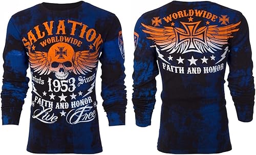 Miniatura 2 de Camisa térmica para hombre Archaic by Affliction Black Tide