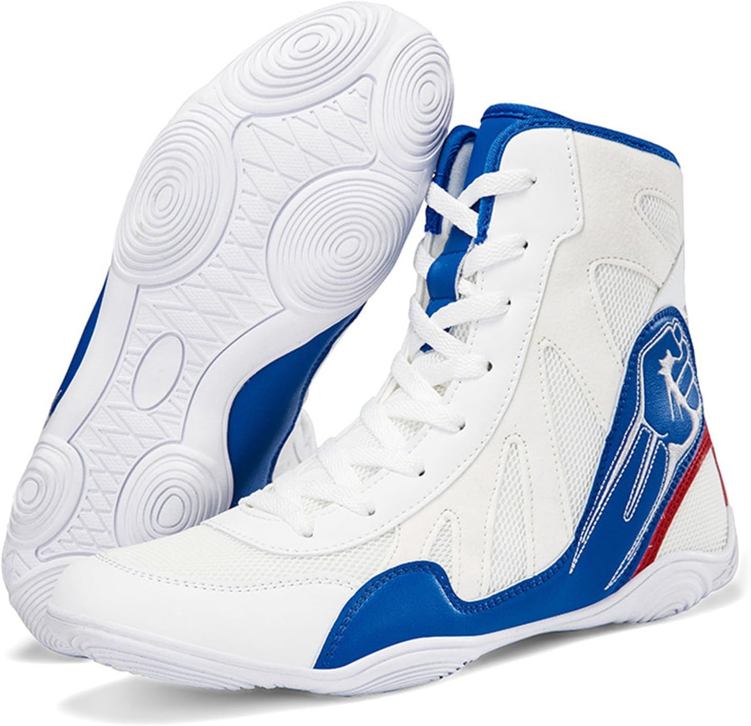Men Wrestling Boxing Shoes High Top Fitness Non Slip Weightlifting Powerlifting Shoes