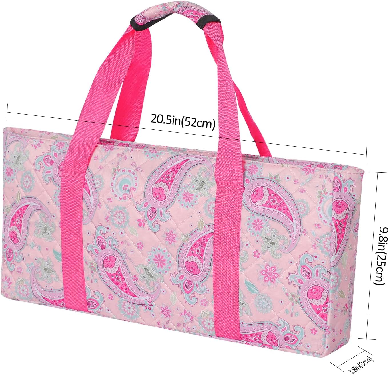 TIASUSAN Pink Mahjong Bag(Empty Bag Only), American Mahjong Set Carrying Bag with Two Wrappers for Tiles and Racks