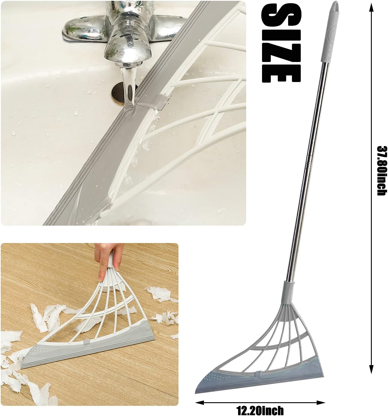 Multifunctional Magic Broom, Brush Broom, Magic Broom Sweeper Bathroom Wipers, Magic Hair Cleaning, and Wiper mop. : Health & Household