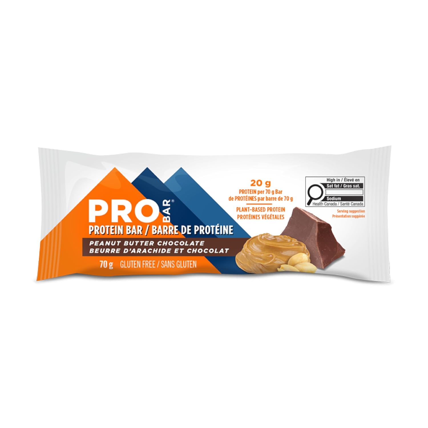 PROBAR - PROTEIN Bar, Peanut Butter Chocolate, Non-GMO, Gluten-Free, Healthy, Plant-Based, Whole-Food Ingredients, Natural Energy (12 Count)