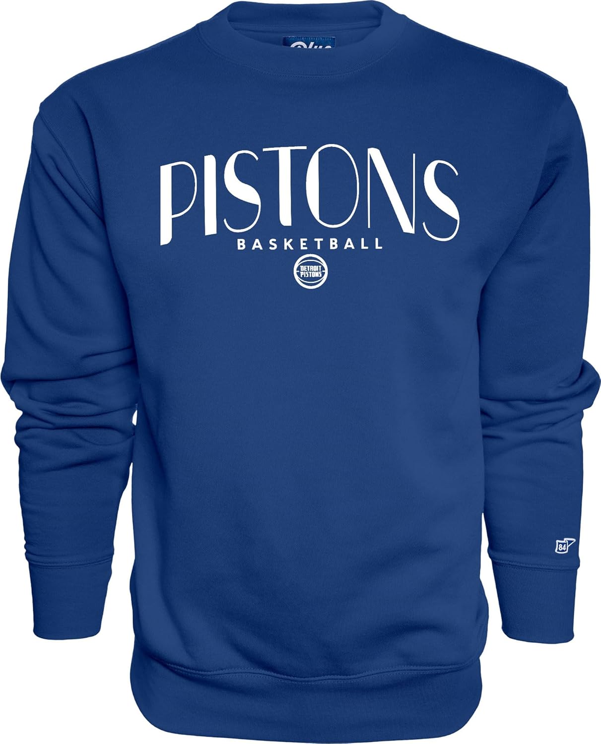 Blue 84 NBA Officially Licensed Crewneck Sweatshirt Embroidery Basketball Arch