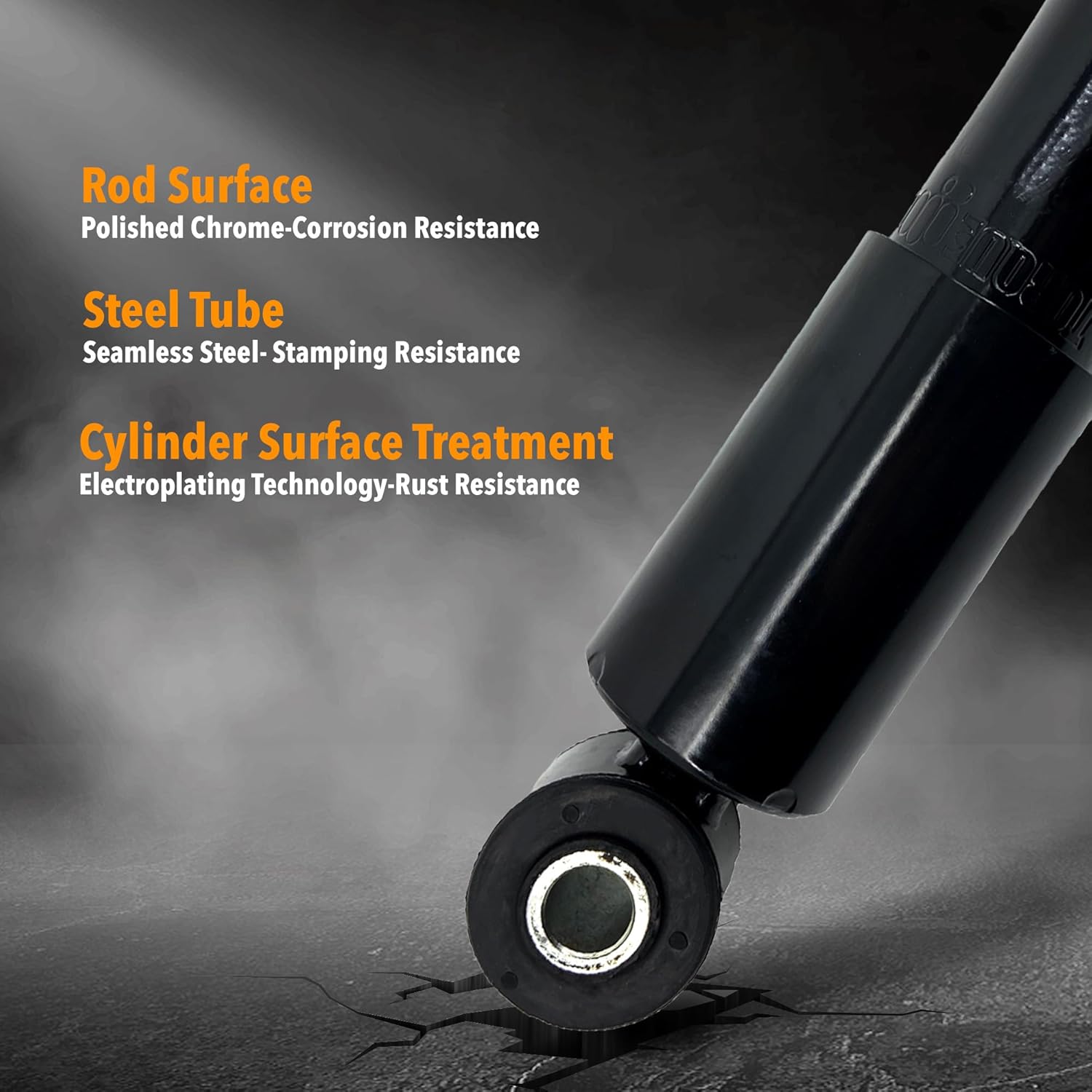 TORQUE 2 PCS Heavy Duty Cab Shock Absorber Replacement for VAH, VHD, VN, VNL, VNM, VNX, VT Trucks Replaces Gabriel 83048, Monroe 66107, 66109, 66199 (2 x TR83048)