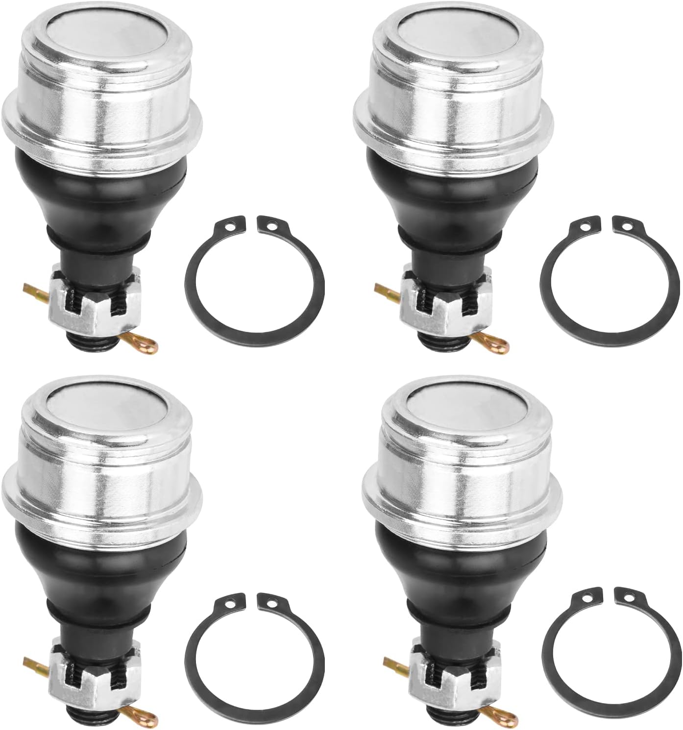 Upper Lower Ball Joint Fit for Yamaha Rhino 450 660 700, Grizzly 350 400, Kodiak 400 450, Wolverine 350 450, Big Bear 400 for 5FU-F3549-00 37S-23549-01-00 37S-23549-00-00-4 Pcs