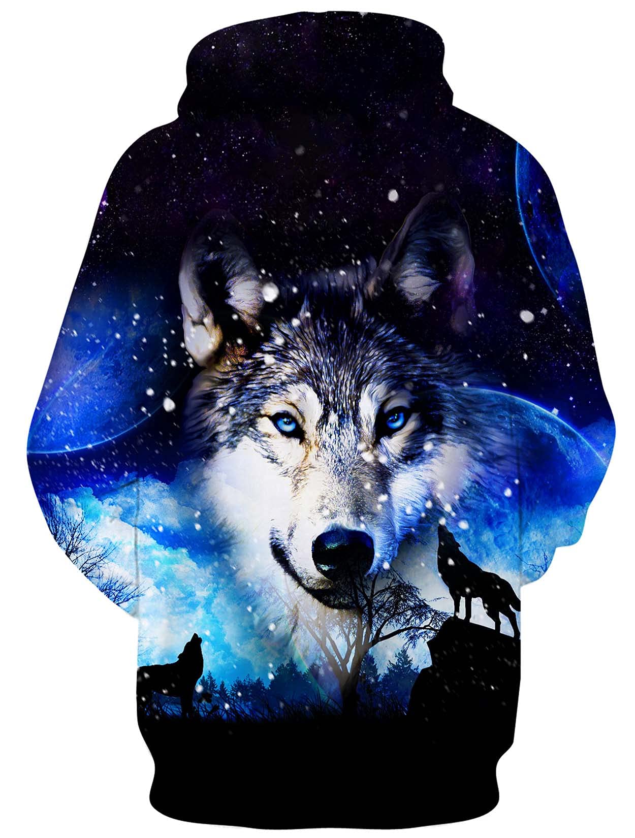 ALISISTER Unisex Felpa con Cappuccio Uomo Donna 3D Divertente Digitale Stampa Pullover Felpe Hoodie con Felpa in Pile S-XXL