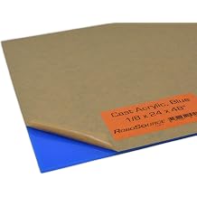 Blue Acrylic Plastic Sheet, Cast Acrylic for Laser Cutting/Engraving, Solid Vibrant Color, 24" X 48" X 0.118" 1/8", Cast Acrylic, Plastic Sheet, Paper Film, Easy to Cut/Etch, DIY/Hobby, for Laser.