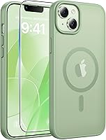 Vista 148 de FNTCASE - Funda para iPhone 15, iPhone 14 y iPhone 13, magnética, translúcida, fina y antigolpes, protección de grado militar, resistente a caídas