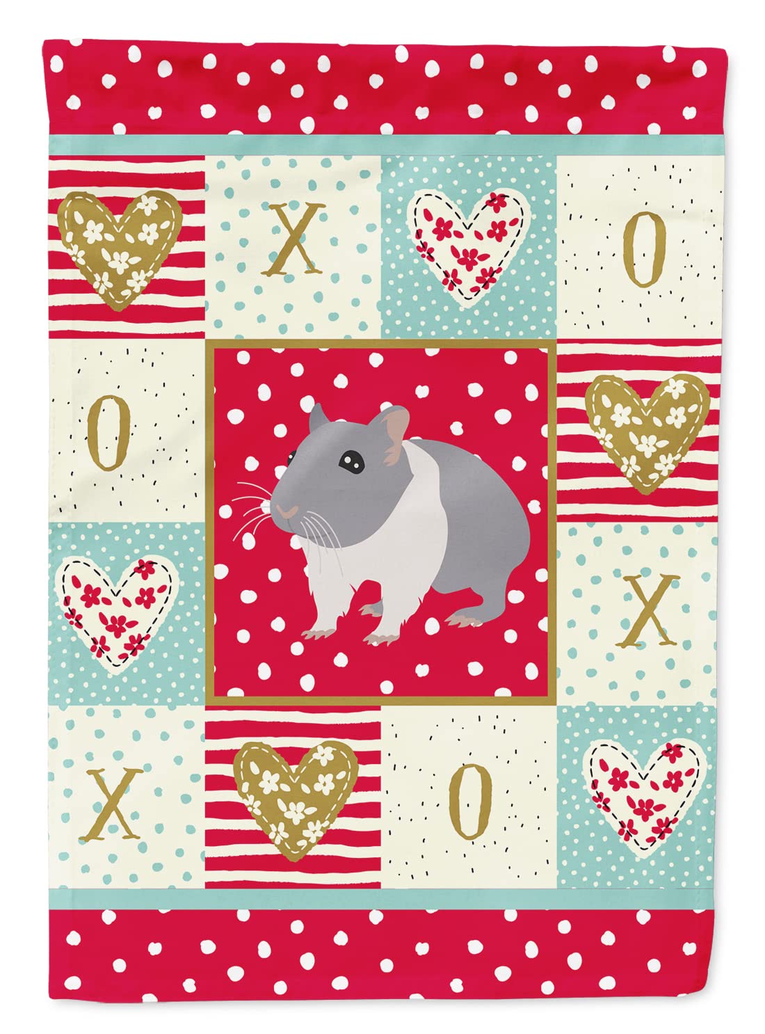 South African Hamster Love Flag grand format en toile canevas ultra résistante