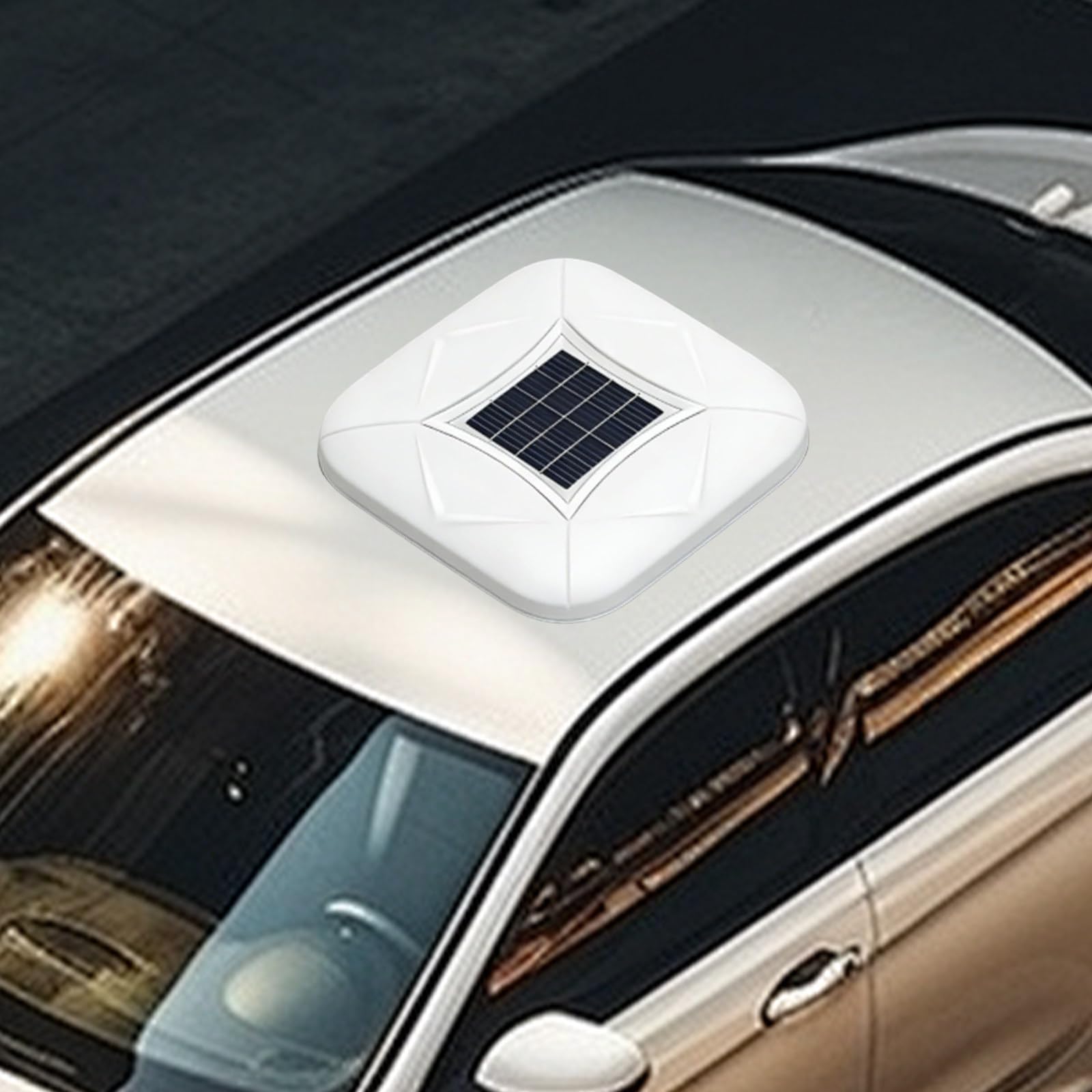 Automatic Retractable Car Cover with Solar Charging/Remote Control – All-Weather Waterproof, Windproof & Snowproof, Anti-Theft Alarm, for SUV Sedan, Outdoor Indoor Use White-YL