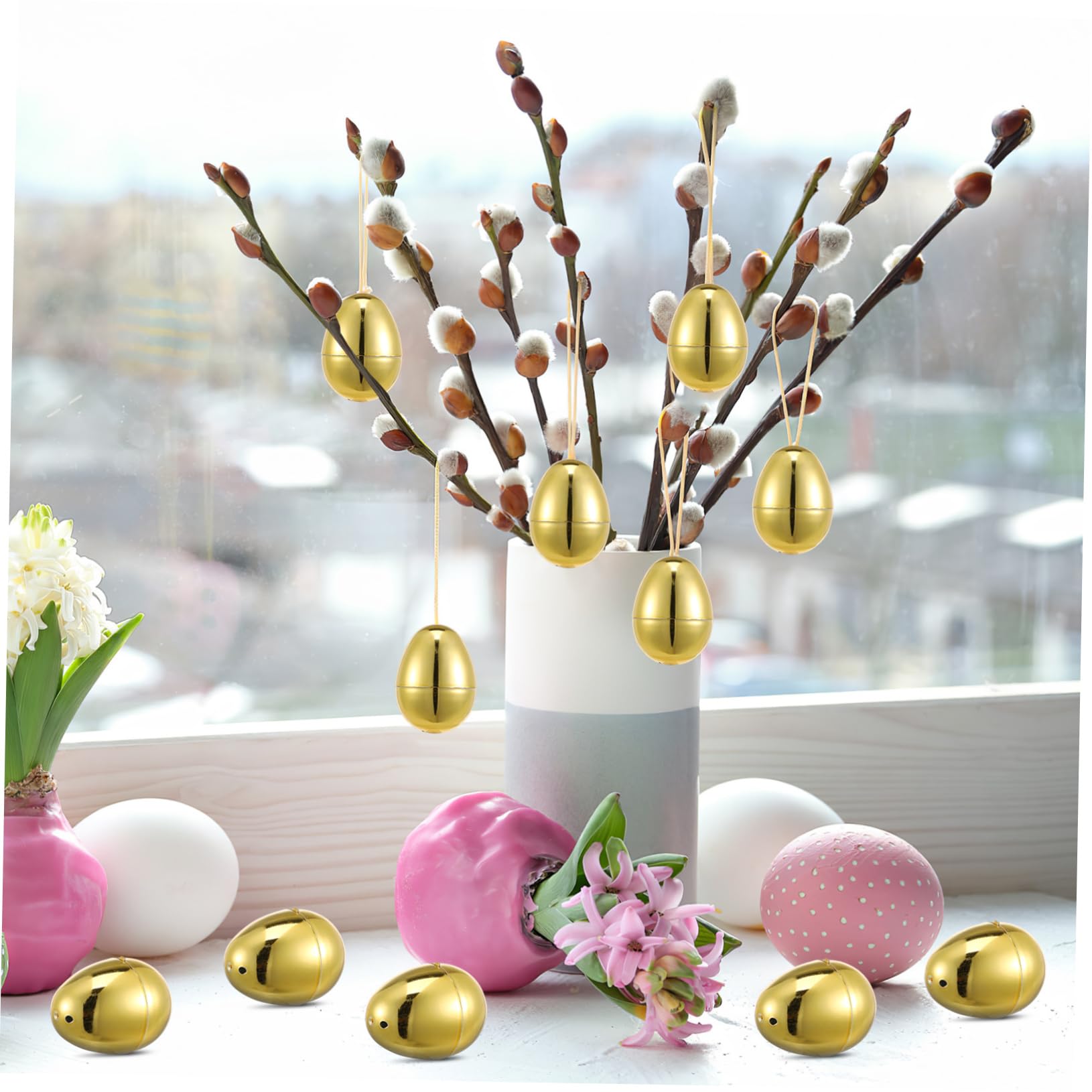 ERINGOGO 5 Set Uova Decorative da Uova Riempibili per Decorazioni Feste Pasquali Adorabili per Regali E Festeggiamenti 20 Pezzi * 5