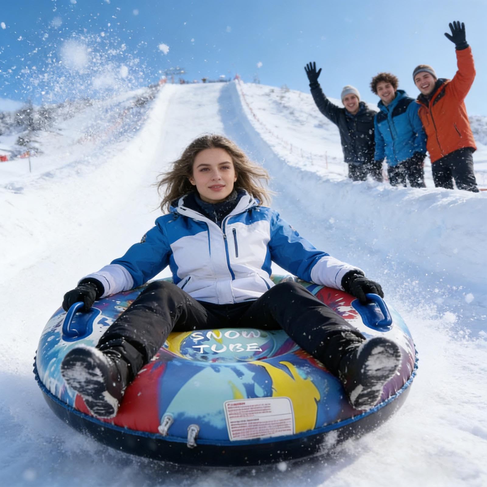 Amazon.co.jp: 雪そり - インフレータブル な 冬 の アウトドア 玩具