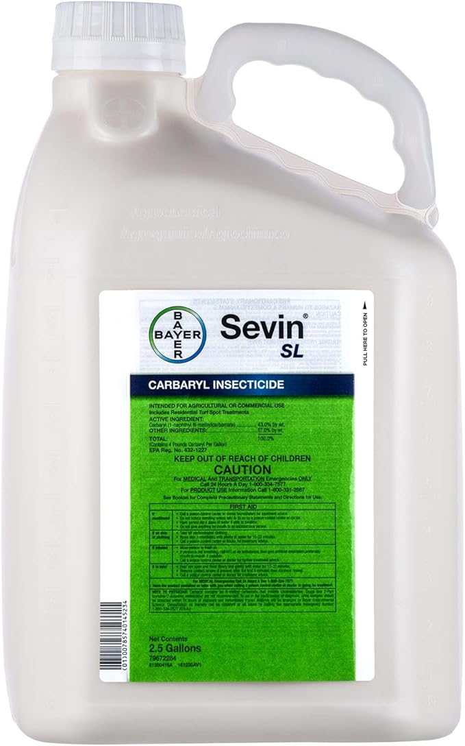 Sevin Sl Carbaryl Insecticide 2 5 Gallon Jug 43 Carbaryl Amazon Co Uk Garden Outdoors
