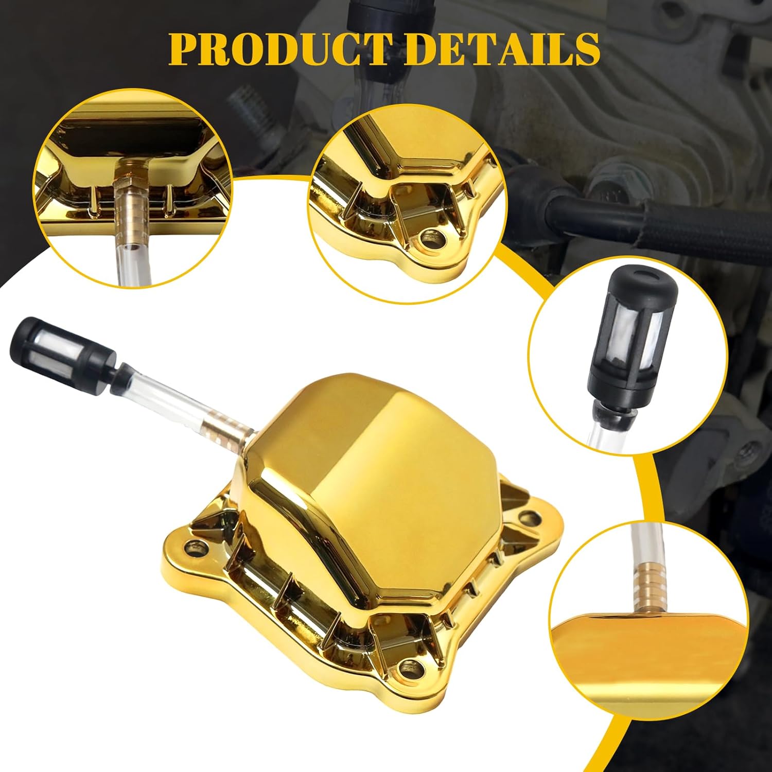 Valve Cover For Predator Non-Hemi 212cc Engine For Coleman BT200X CT200U Go Kart For Honda GX160 GX200 Engine Gold
