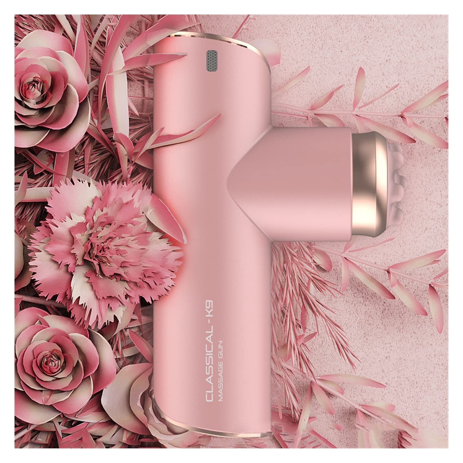 Mini elektryczny pistolet do masażu mięśni kieszonkowy masażer mięśni szyi terapia bólu do masażu ciała relaks ulga w bólu (Color : Pink, Size : 0)