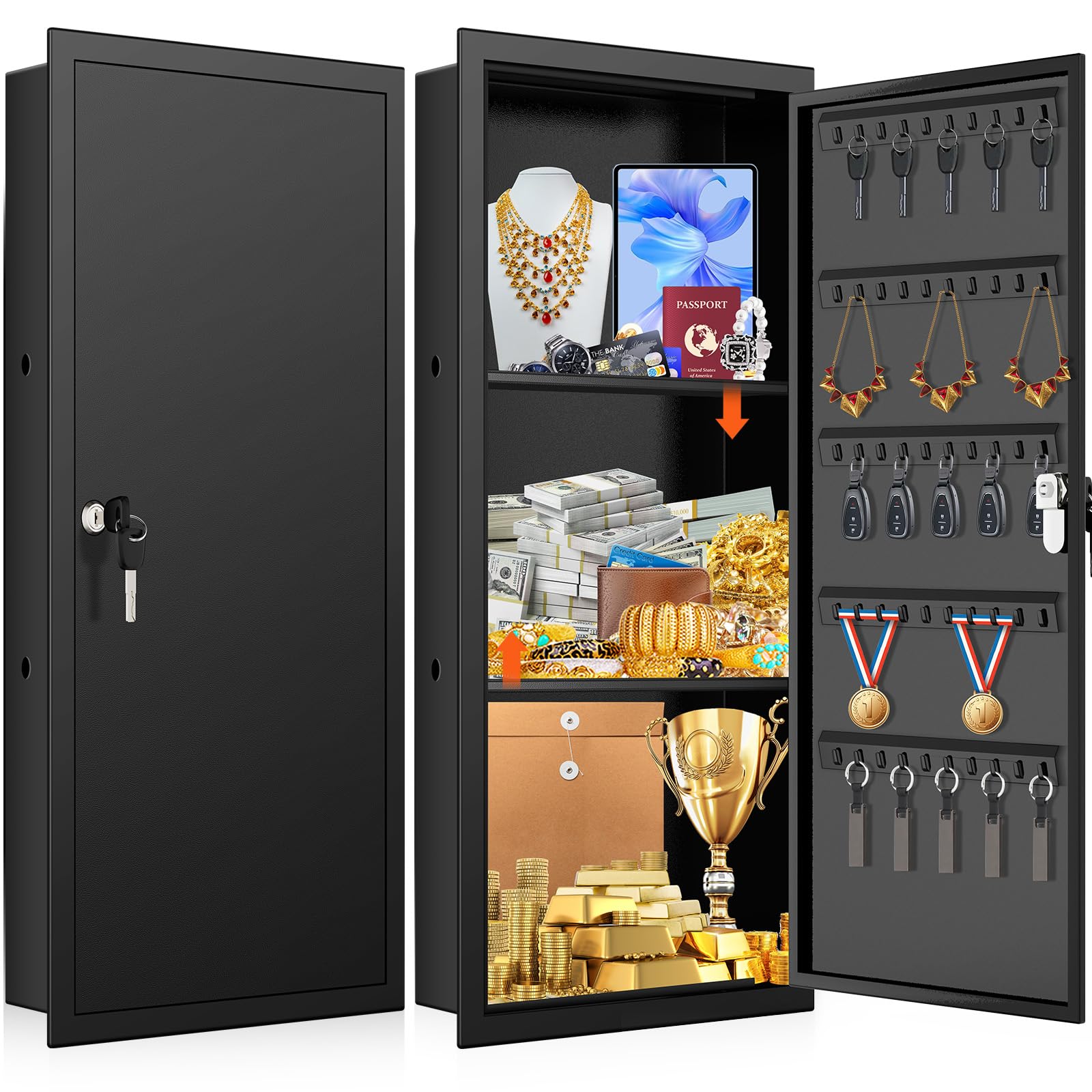 GUVELI 31.5 Tall Wall Safe