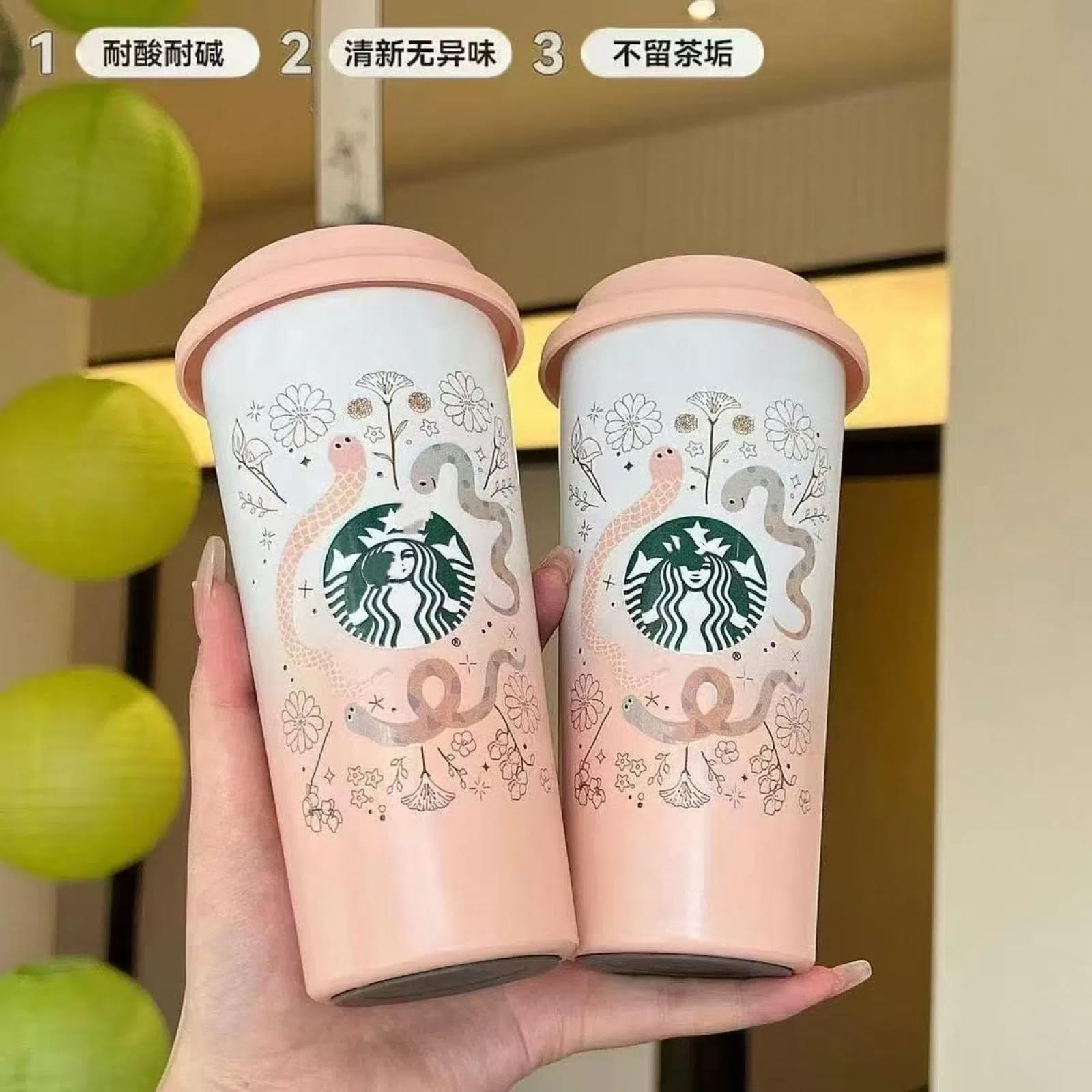 Amazon.co.jp: ステンレス ロゴタンブラー グラデーションピンク 500ml