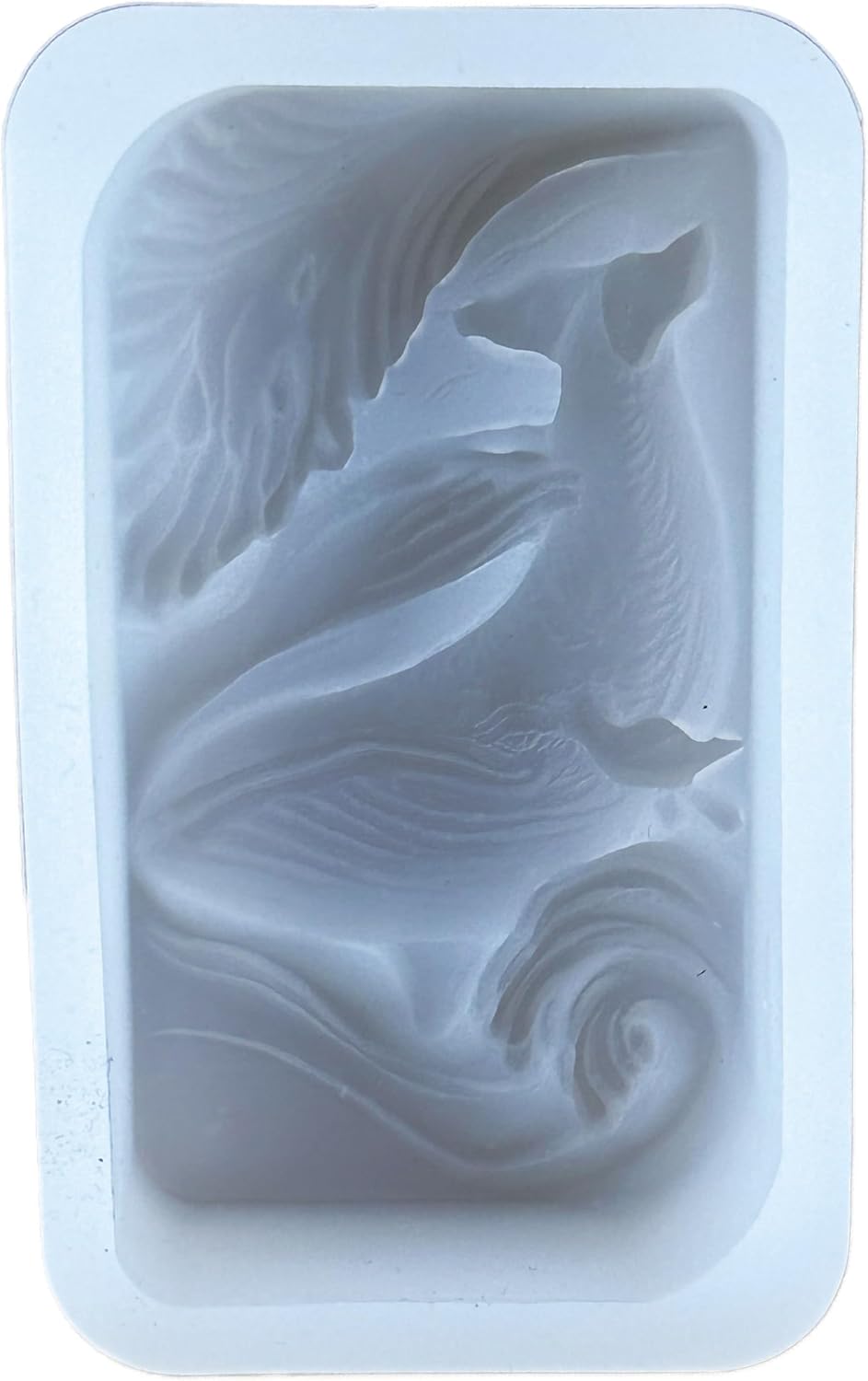 Whale Silicone Soap Mold – 3D Ocean Design, Professional Soap & Candle Making Mold, Flexible Silicone Craft Mold for Soap, Candles, Resin & DIY Projects