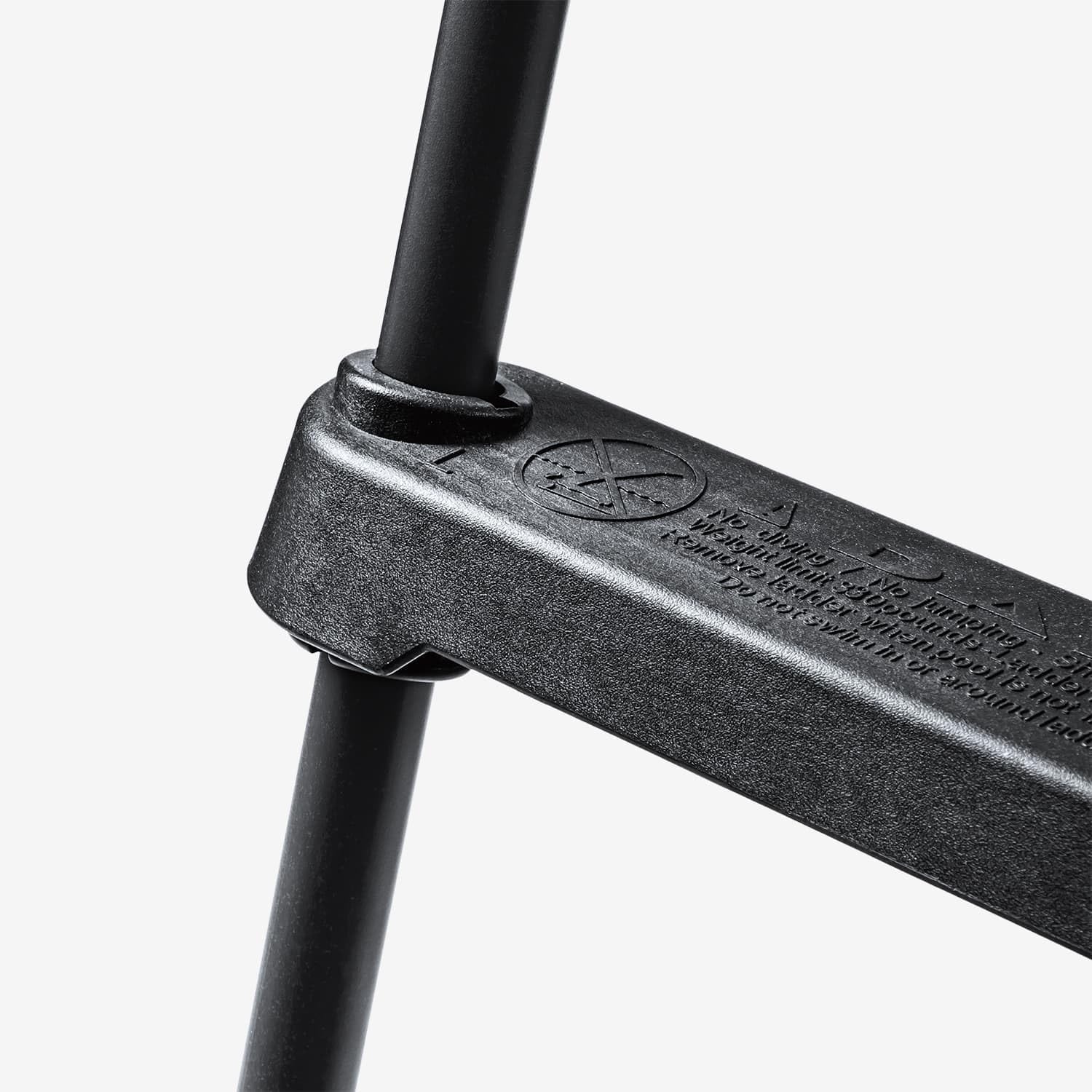 Funsicle 48" SureStep Ladder for Above Ground Swimming Pools, Black, 4 Steps, Adults