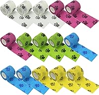 Vista 27 de Paquete de 15 rollos de vendaje autoadhesivo colorido de 1 pulgada x 5 yardas, rollos de vendaje cohesivo transpirable y cohesivo, cinta elástica