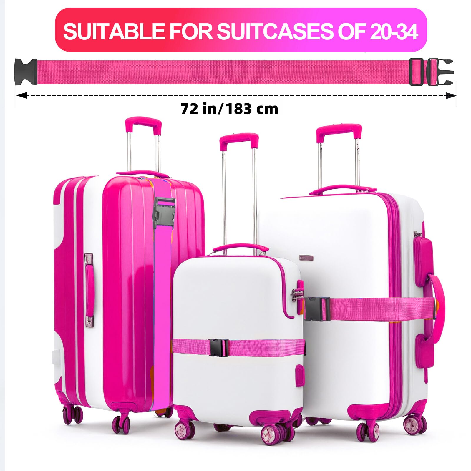 Amazon.com: Collwait Luggage Straps for Suitcases TSA Approved