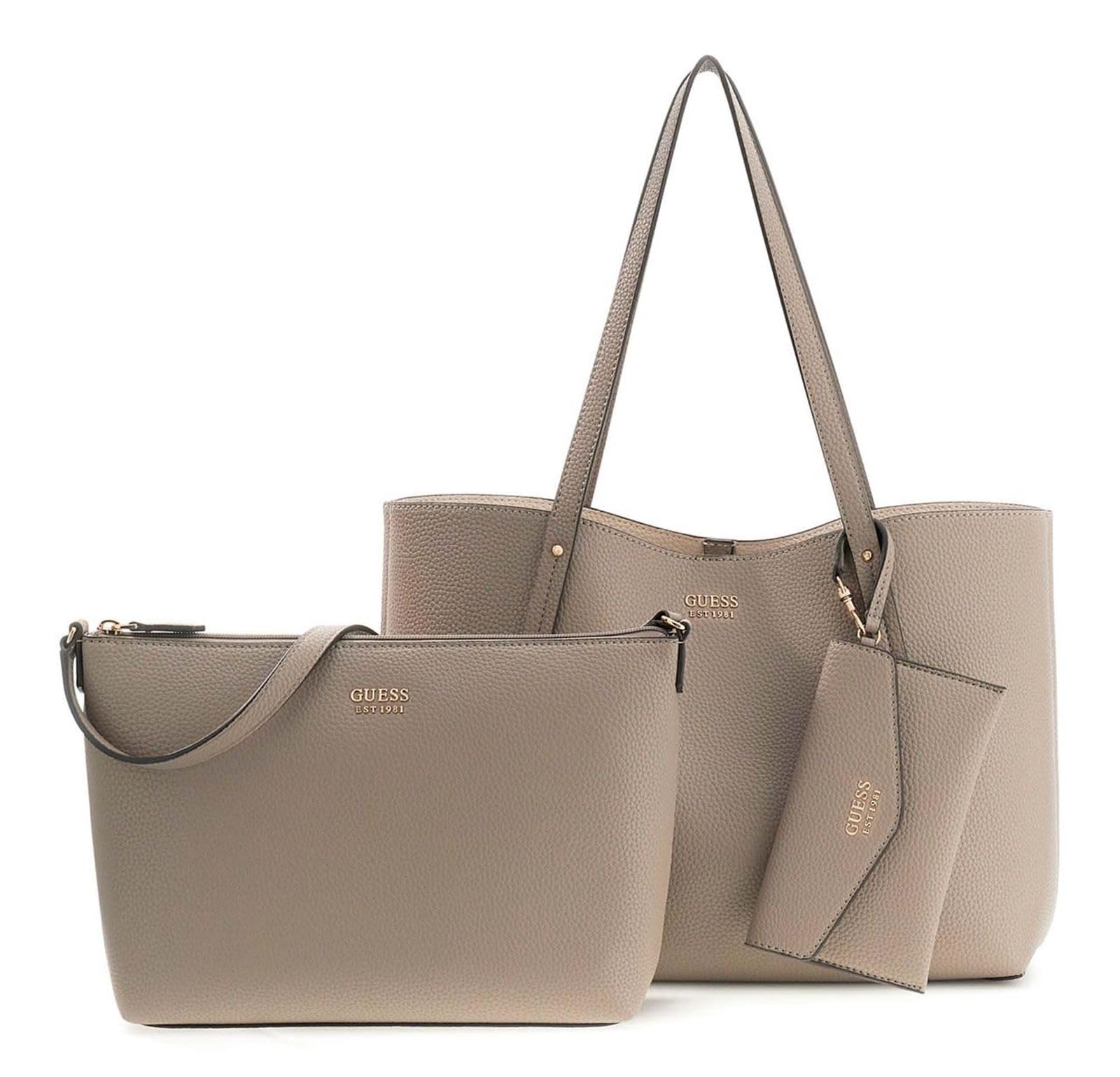 GUESS Shopper Brenton Tote Dark Taupe