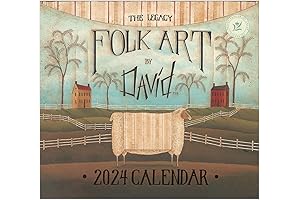 Folk Art by David Legacy Calendars Wall 2024