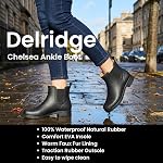 Chooka womens Waterproof Plush Chelsea Bootie Rain Boot