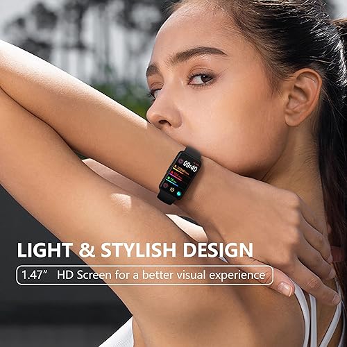 Miniatura 6 de KEEPI Rastreador de fitness con oxígeno en sangre SpO2 monitor de frecuencia cardíaca 247 y monitor de actividad de presión arterial rastreador de