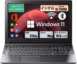 【翻新】笔记本电脑 东芝 dynabook B65 第7代 英特尔 i5 7200U(2.5Ghz) /15.6英寸(1366*768)/Windows 11&office 2019搭载/DVD内置/HDMI/WIFI/蓝牙/日语键盘&数字键盘/鼠标免费服务(内存16GB SSD5 12GB)