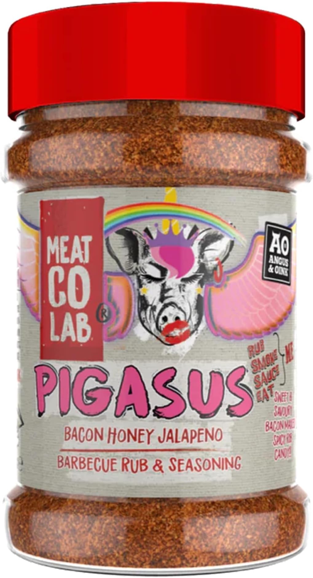 Pigasus Bacon Honey Jalapeño Rub | Sweet & Savoury Flavour Explosion | Perfect for Pork, Chicken, Chops & Chips | Gluten-Free | 200g